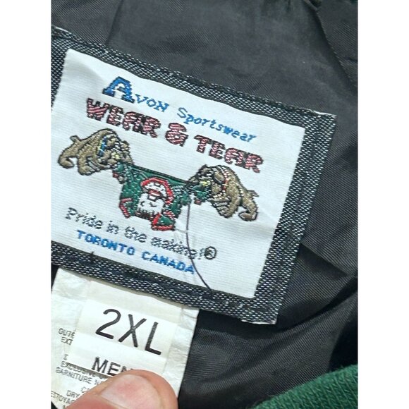 Vintage John Deere Jacket Men's Size 2XL Windbreaker V-Neck Lightweight Logo Gre - Picture 3 of 7